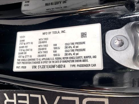 Used 2022 Tesla Model 3 Standard Range RWD image 32