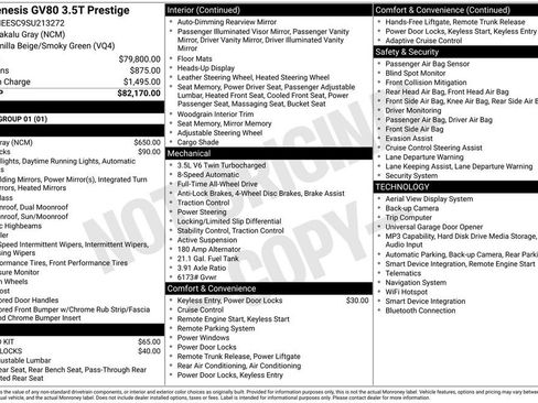 Used 2025 Genesis GV80 3.5T Prestige image 32