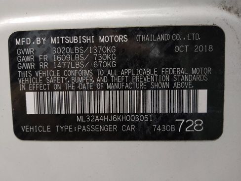 Used 2019 Mitsubishi Mirage SE image 33