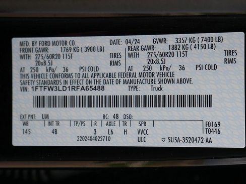 Used 2024 Ford F150 XLT w/ Equipment Group 303A High AWD/4WD image 77