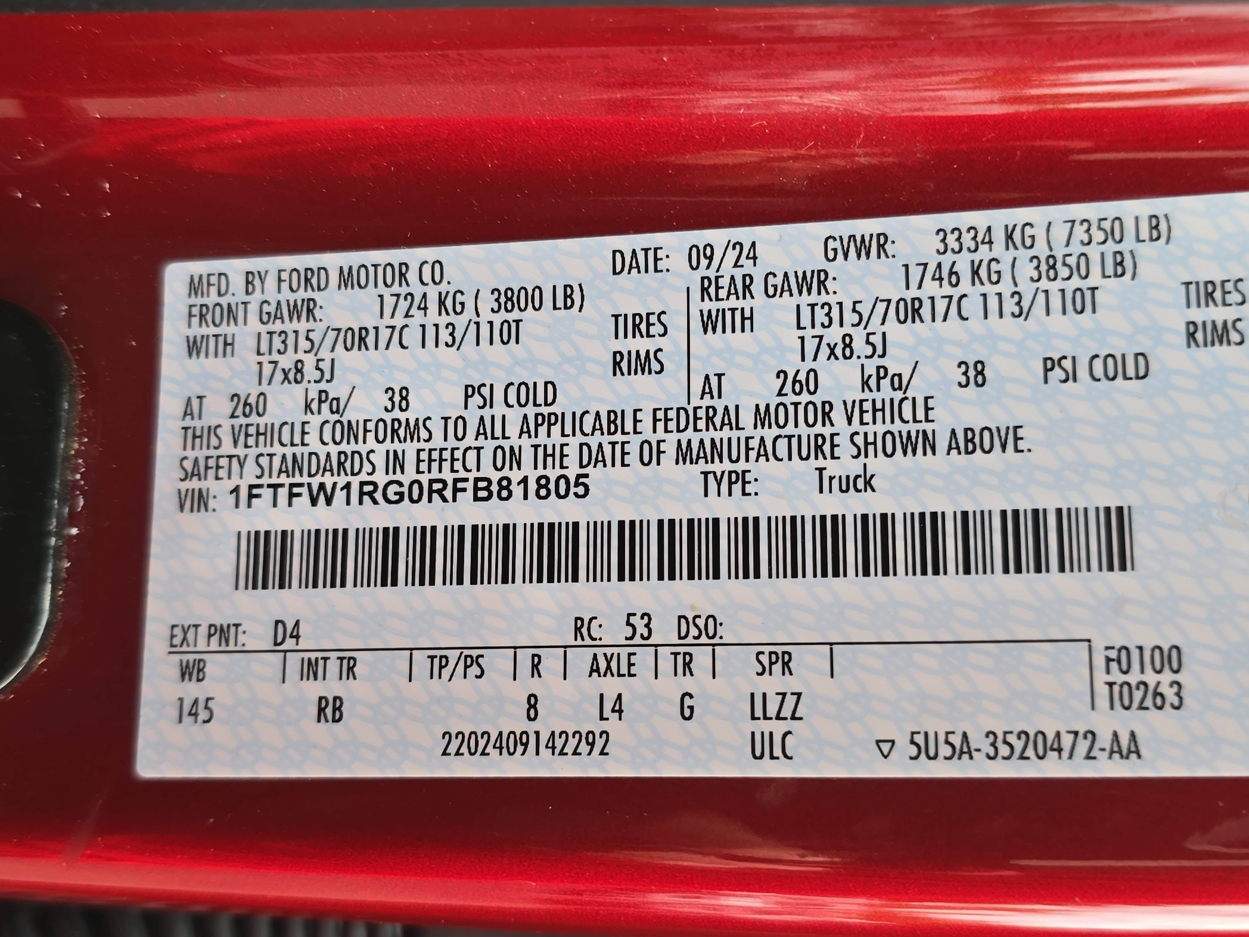 Used 2024 Ford F150 Raptor AWD/4WD image 36