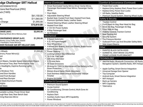 Used 2021 Dodge Challenger SRT Hellcat w/ Plus Package image 31