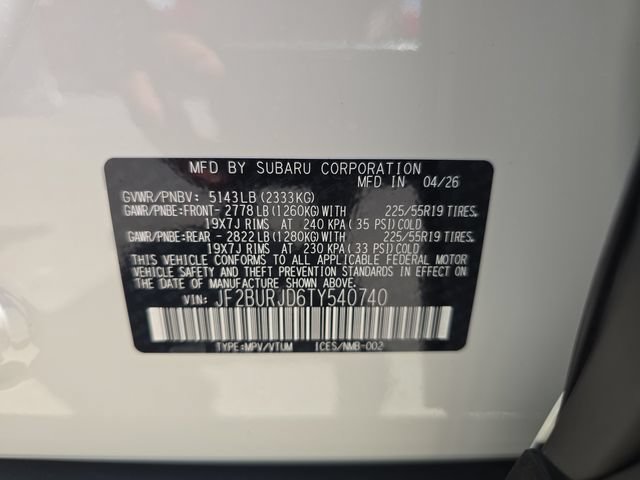 New 2026 Subaru Outback Touring XT AWD/4WD image 29