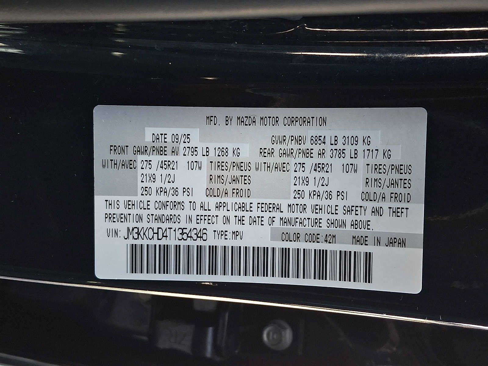 Used 2026 MAZDA CX-90 3.3 Turbo w/ Premium Sport Pkg AWD/4WD image 31