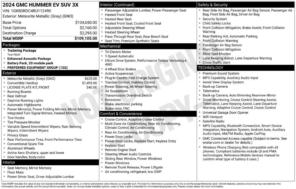 Used 2024 GMC Hummer EV 3X AWD/4WD image 6
