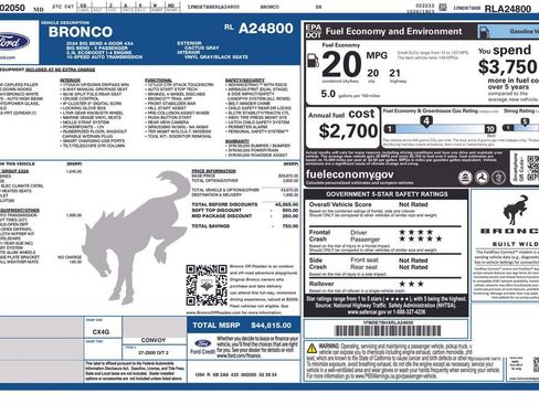 Certified 2024 Ford Bronco Big Bend AWD/4WD image 36