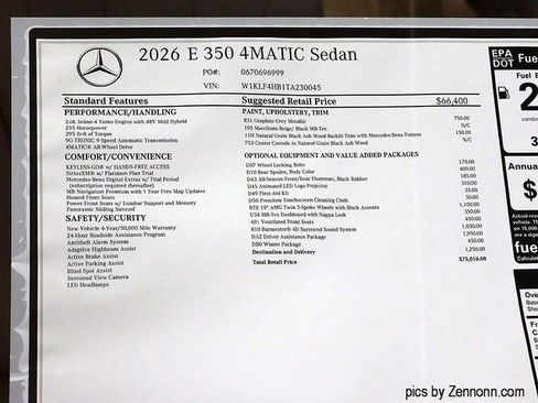 New 2026 Mercedes-Benz E 350 4MATIC Sedan image 27