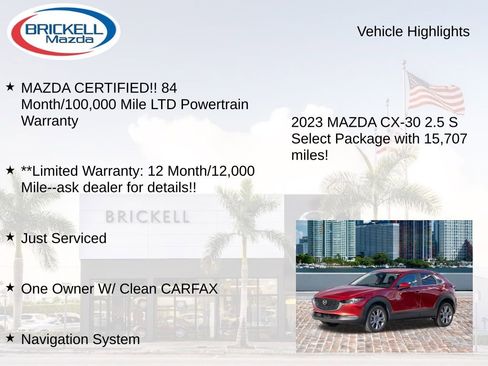 Used 2023 MAZDA CX-30 AWD 2.5 S w/ Select Package image 16