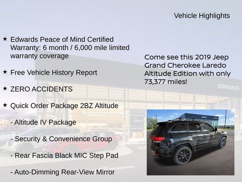 Used 2019 Jeep Grand Cherokee Altitude AWD/4WD image 9