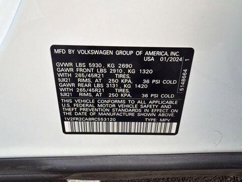 Used 2024 Volkswagen Atlas SEL Premium R-Line image 19