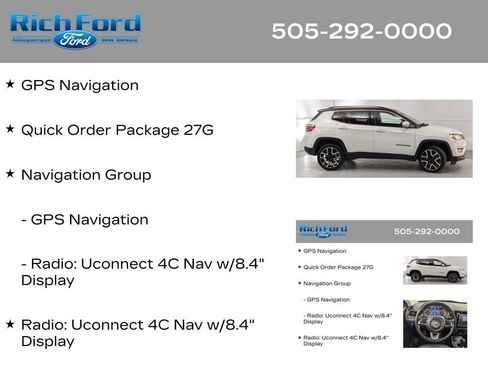 Used 2018 Jeep Compass Limited w/ Navigation Group AWD/4WD image 12