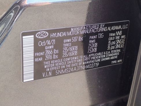 Certified 2022 Hyundai Santa Fe SEL image 30