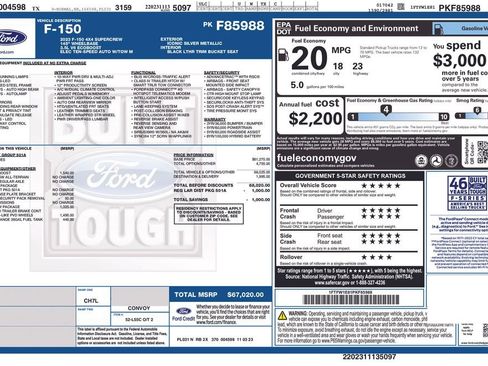 Used 2023 Ford F150 Lariat w/ Trailer Tow Package image 30