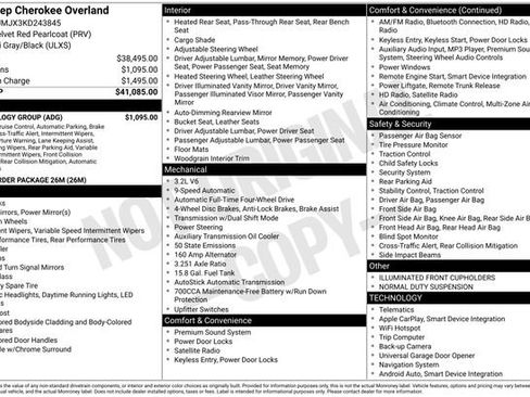 Used 2019 Jeep Cherokee Overland w/ Technology Group image 41