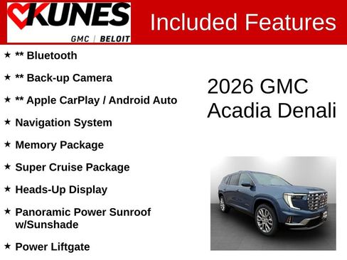 New 2026 GMC Acadia Denali image 2