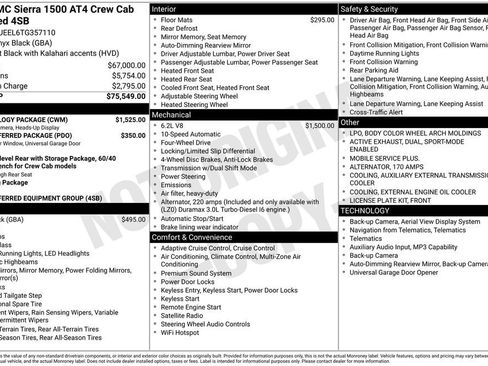 New 2026 GMC Sierra 1500 AT4 w/ Technology Package AWD/4WD image 16