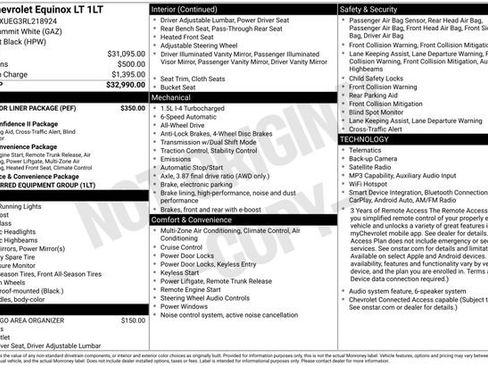 Used 2024 Chevrolet Equinox LT w/ LPO, Floor Liner Package AWD/4WD image 25