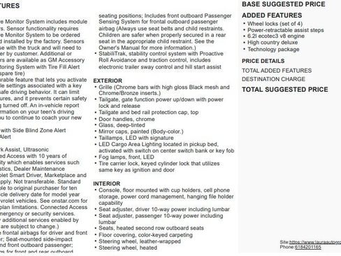 Used 2019 Chevrolet Silverado 1500 High Country w/ Technology Package image 2