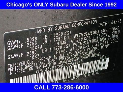 Certified 2025 Subaru Outback Touring XT image 20