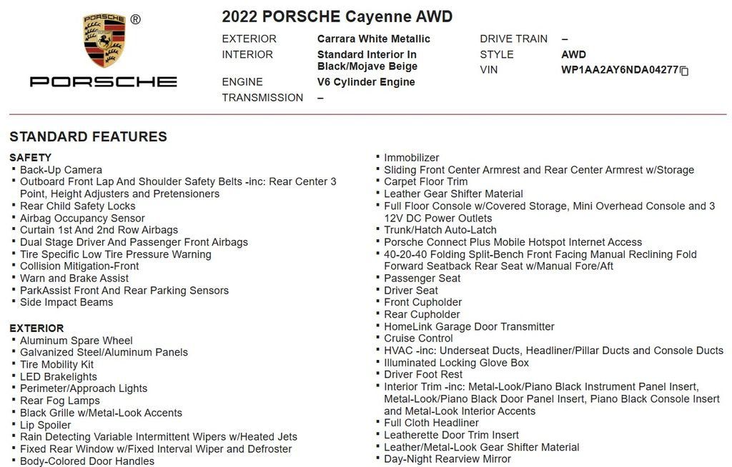 Used 2022 Porsche Cayenne AWD/4WD image 18