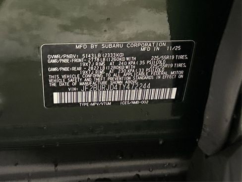 New 2026 Subaru Outback Touring XT image 16