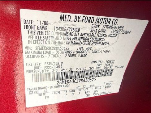 Used 2009 Ford Flex Limited AWD/4WD image 8