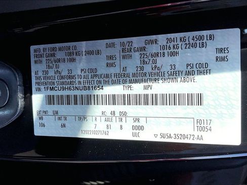 Used 2022 Ford Escape SEL w/ Technology Package image 21