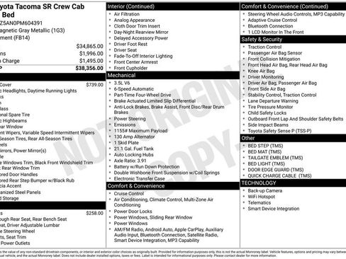 Used 2023 Toyota Tacoma SR AWD/4WD image 5