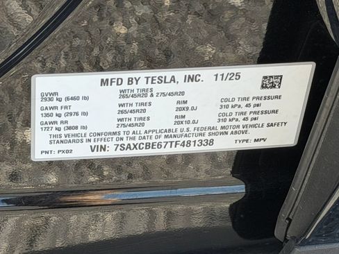 Used 2026 Tesla Model X Plaid AWD/4WD image 9