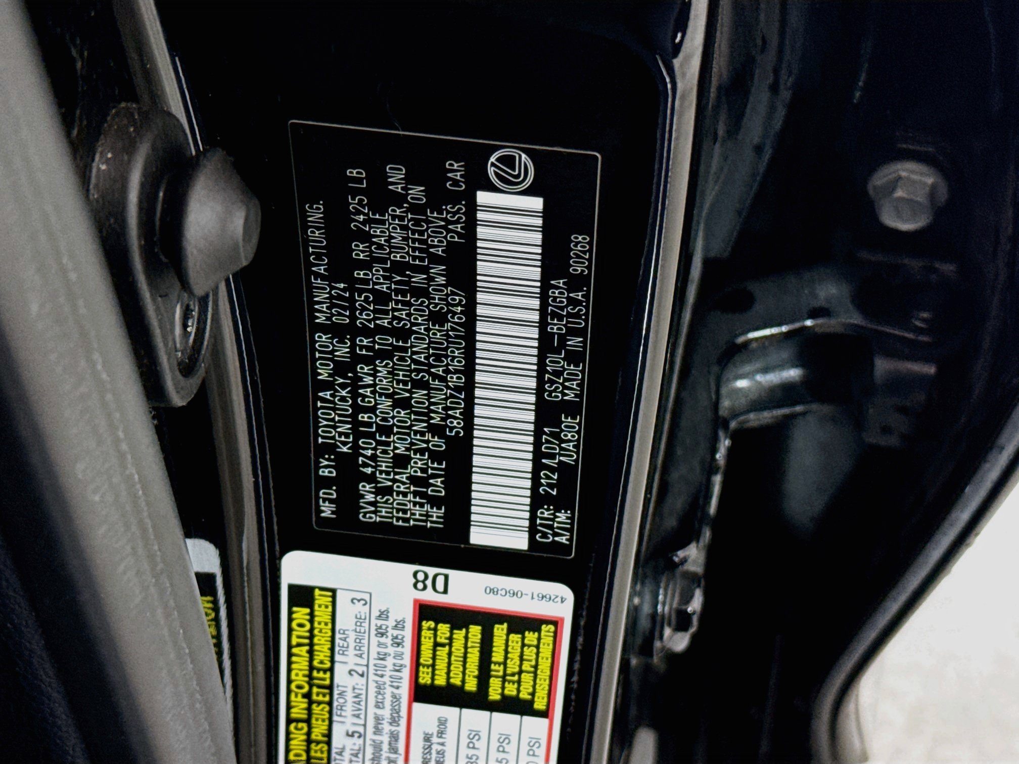 Used 2024 Lexus ES 350 w/ Premium Package FWD image 32