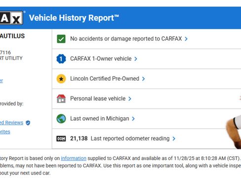 Certified 2023 Lincoln Nautilus Reserve w/ Equipment Group 201A image 7