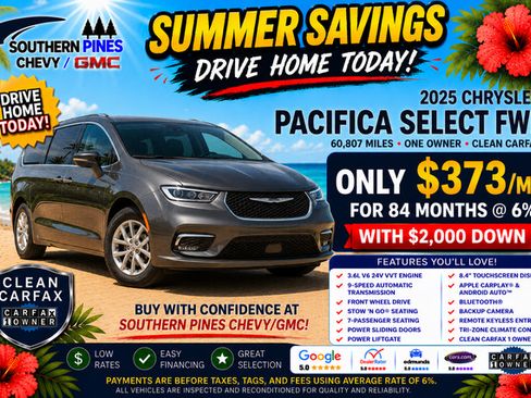 Used 2025 Chrysler Pacifica Select FWD image 5