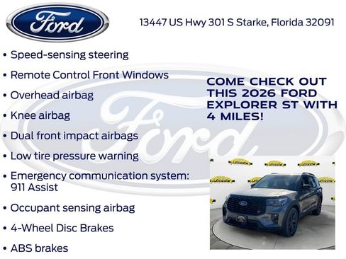 New 2026 Ford Explorer ST w/ Sun And Sound Package image 30