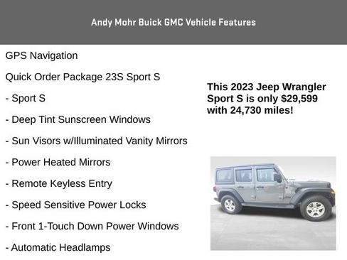 Used 2023 Jeep Wrangler Sport S image 8