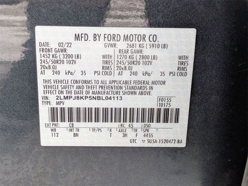 Used 2022 Lincoln Nautilus Reserve w/ Equipment Group 201A image 33