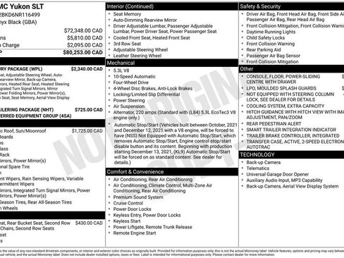 Used 2022 GMC Yukon SLT w/ SLT Luxury Package AWD/4WD image 44