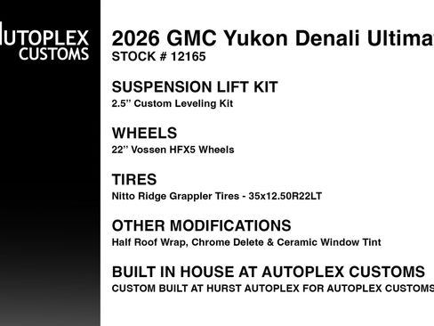 Used 2026 GMC Yukon Denali Ultimate AWD/4WD image 2