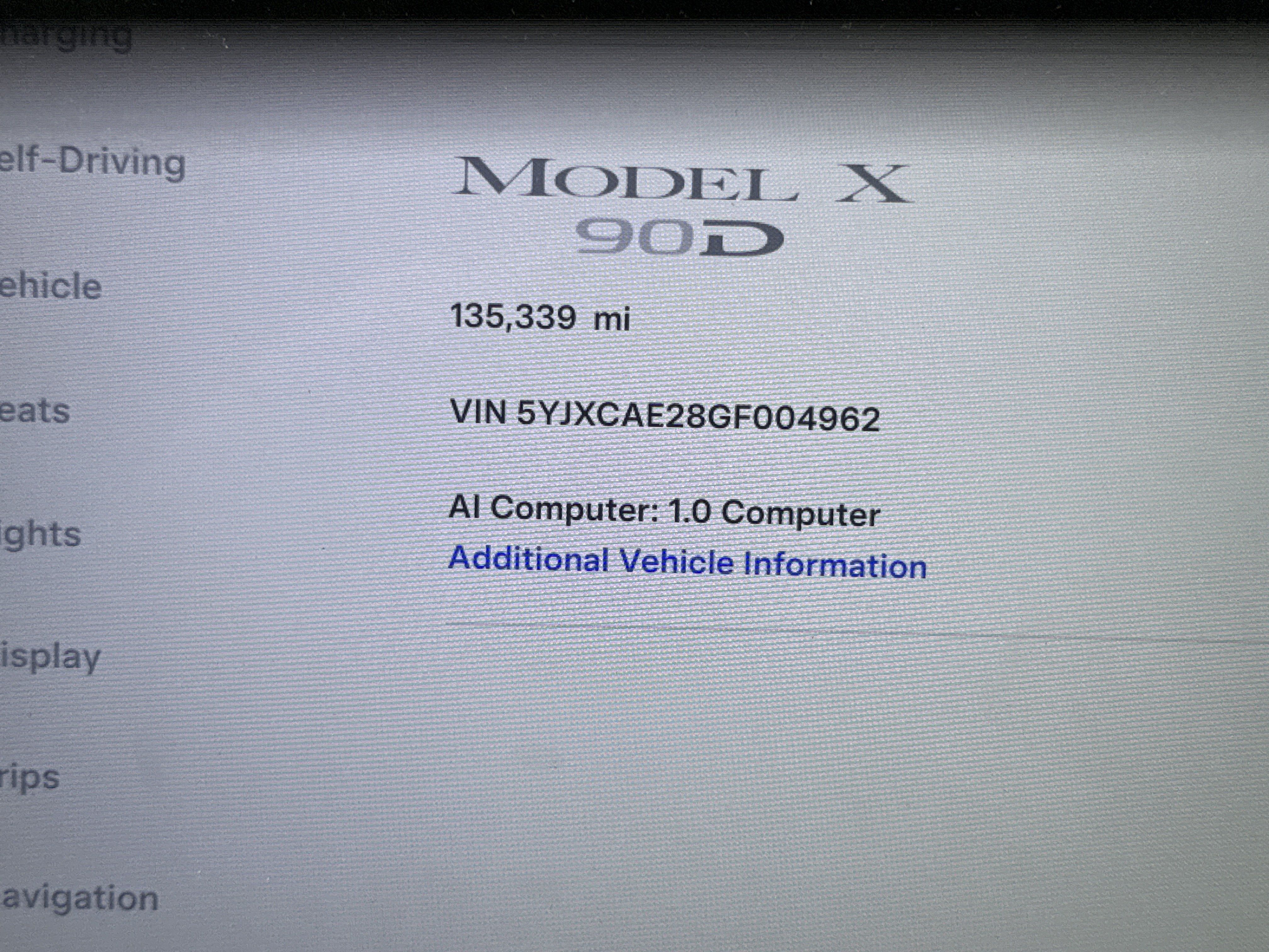 Used 2016 Tesla Model X 90D AWD/4WD image 5