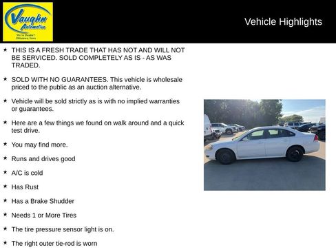 Used 2011 Chevrolet Impala LS FWD image 2