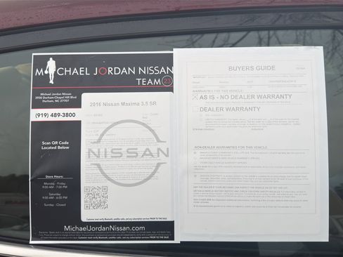 Used 2016 Nissan Maxima SR image 12