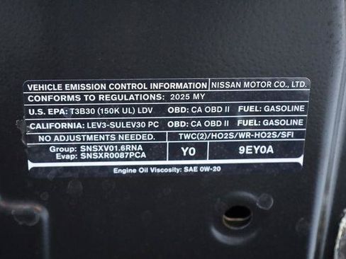 Used 2025 Nissan Versa S w/ Trunk Package FWD image 15