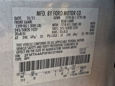 Used 2015 Ford Edge Sport w/ Equipment Group 401A image 27