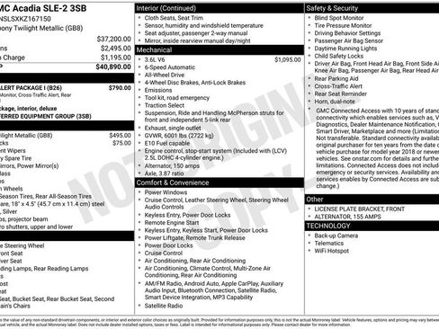 Used 2019 GMC Acadia SLE w/ Driver Alert Package I AWD/4WD image 33
