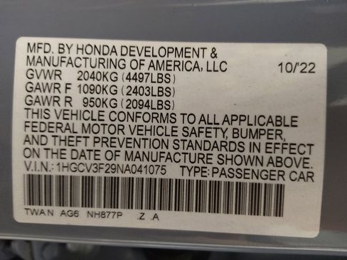 Used 2022 Honda Accord Sport image 33