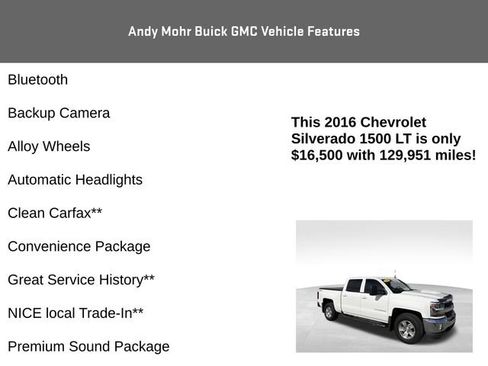 Used 2016 Chevrolet Silverado 1500 LT w/ True North Edition AWD/4WD image 4