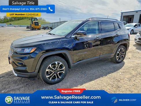 Used 2022 Jeep Compass Limited w/ Sun and Sound Group AWD/4WD image 1