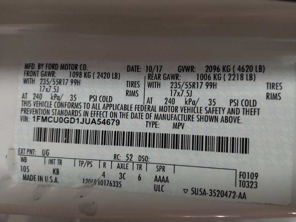 Used 2018 Ford Escape SE FWD image 33