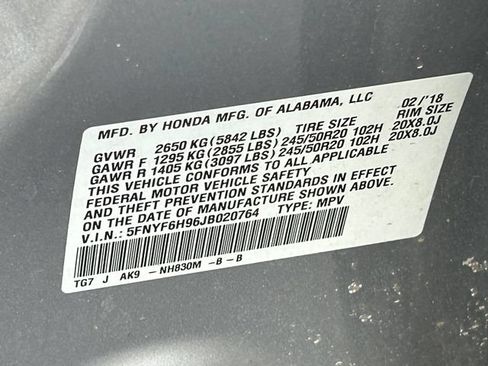 Used 2018 Honda Pilot Touring image 42