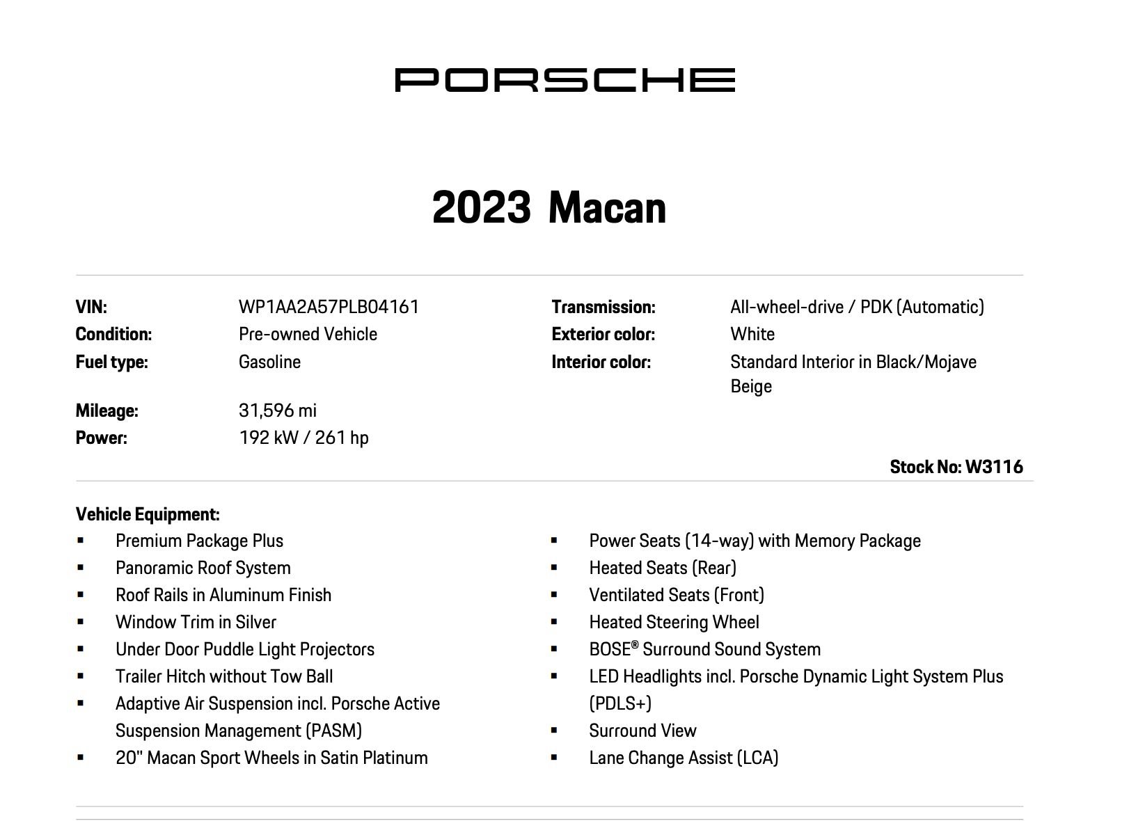 Certified 2023 Porsche Macan AWD/4WD image 7