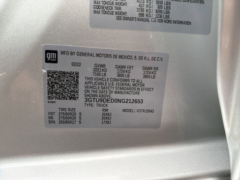 Used 2022 GMC Sierra 1500 SLT w/ SLT Premium Package image 34